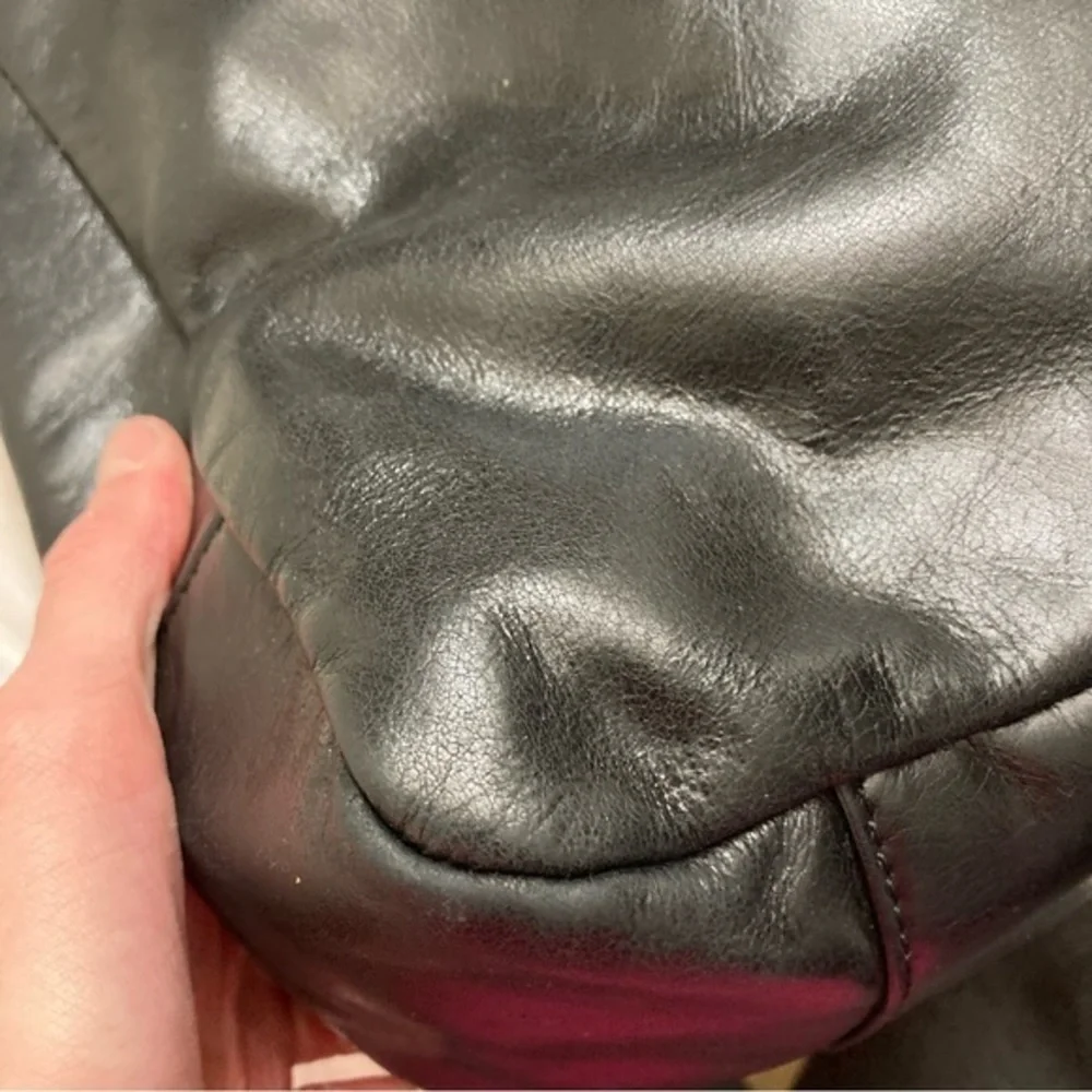 Tory Burch black leather shoulder bag